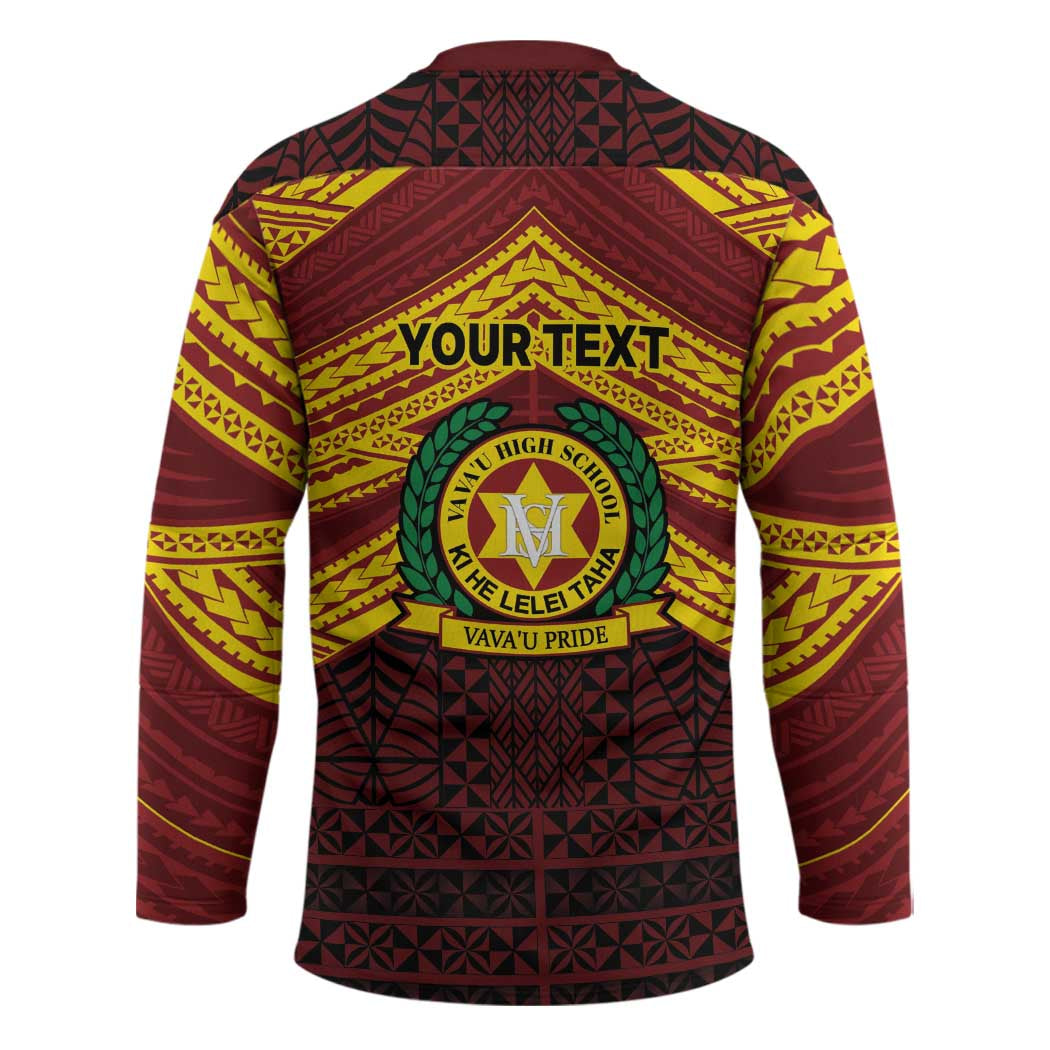 Personalised Tonga Vava'u High School Hockey Jersey Polynesian Ngatu Tribal - Polynesian Pride