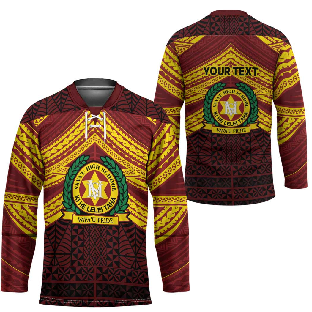 Personalised Tonga Vava'u High School Hockey Jersey Polynesian Ngatu Tribal - Polynesian Pride