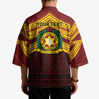 Personalised Tonga Vava'u High School Kimono Polynesian Ngatu Tribal - Polynesian Pride