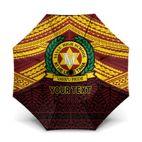 Personalised Tonga Vava'u High School Umbrella Polynesian Ngatu Tribal - Polynesian Pride