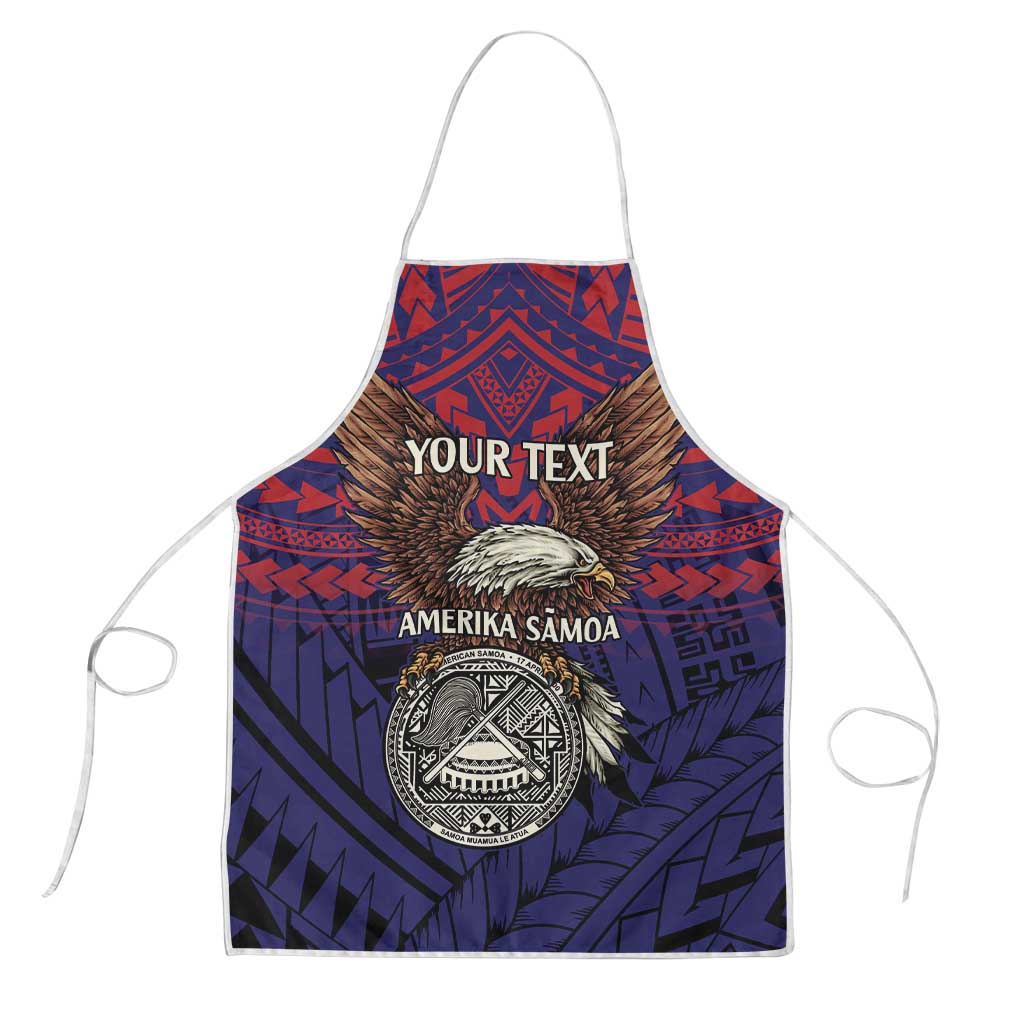 American Samoa Brave Eagle Personalized Apron National Flag Color - Polynesian Pride