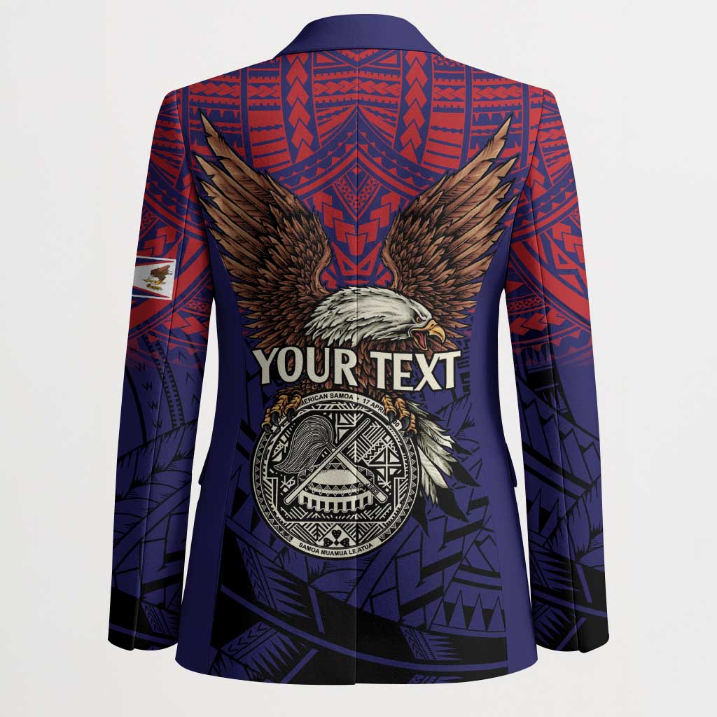 American Samoa Brave Eagle Personalized Blazer National Flag Color LT9 - Polynesian Pride