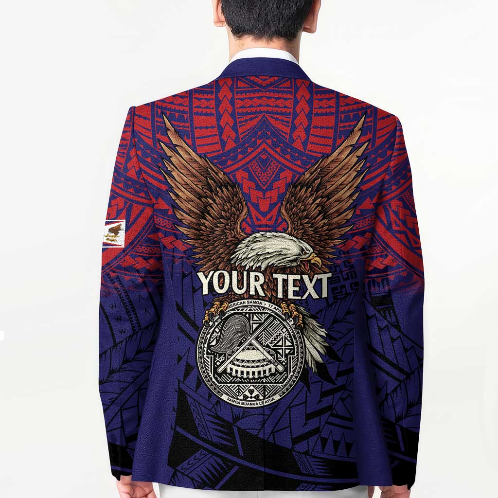 American Samoa Brave Eagle Personalized Blazer National Flag Color LT9 - Polynesian Pride