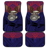 American Samoa Brave Eagle Personalized Car Mats National Flag Color LT9 - Polynesian Pride