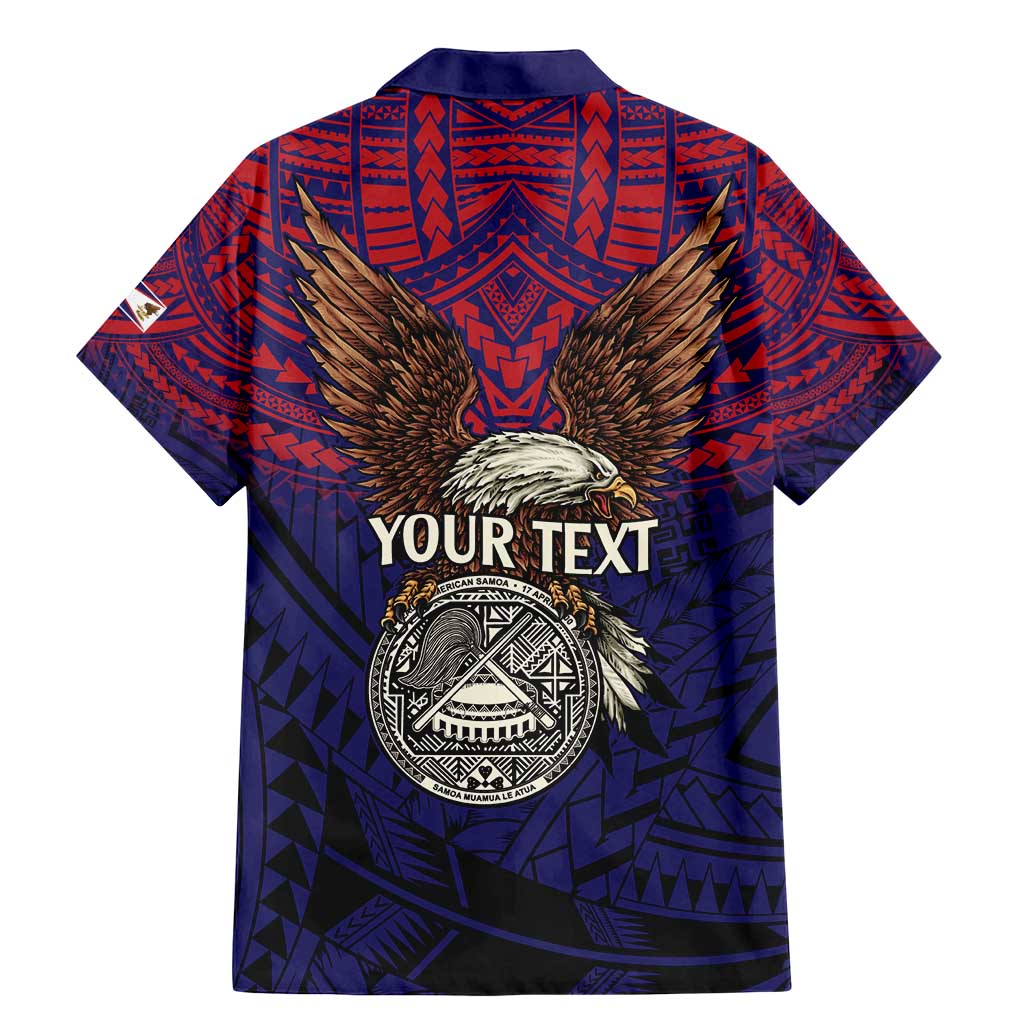 American Samoa Brave Eagle Personalized Family Matching Mermaid Dress and Hawaiian Shirt National Flag Color