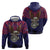 American Samoa Brave Eagle Personalized Hoodie National Flag Color