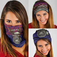American Samoa Brave Eagle Personalized Neck Gaiter National Flag Color LT9 - Polynesian Pride
