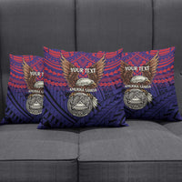 American Samoa Brave Eagle Personalized Pillow Cover National Flag Color LT9 - Polynesian Pride