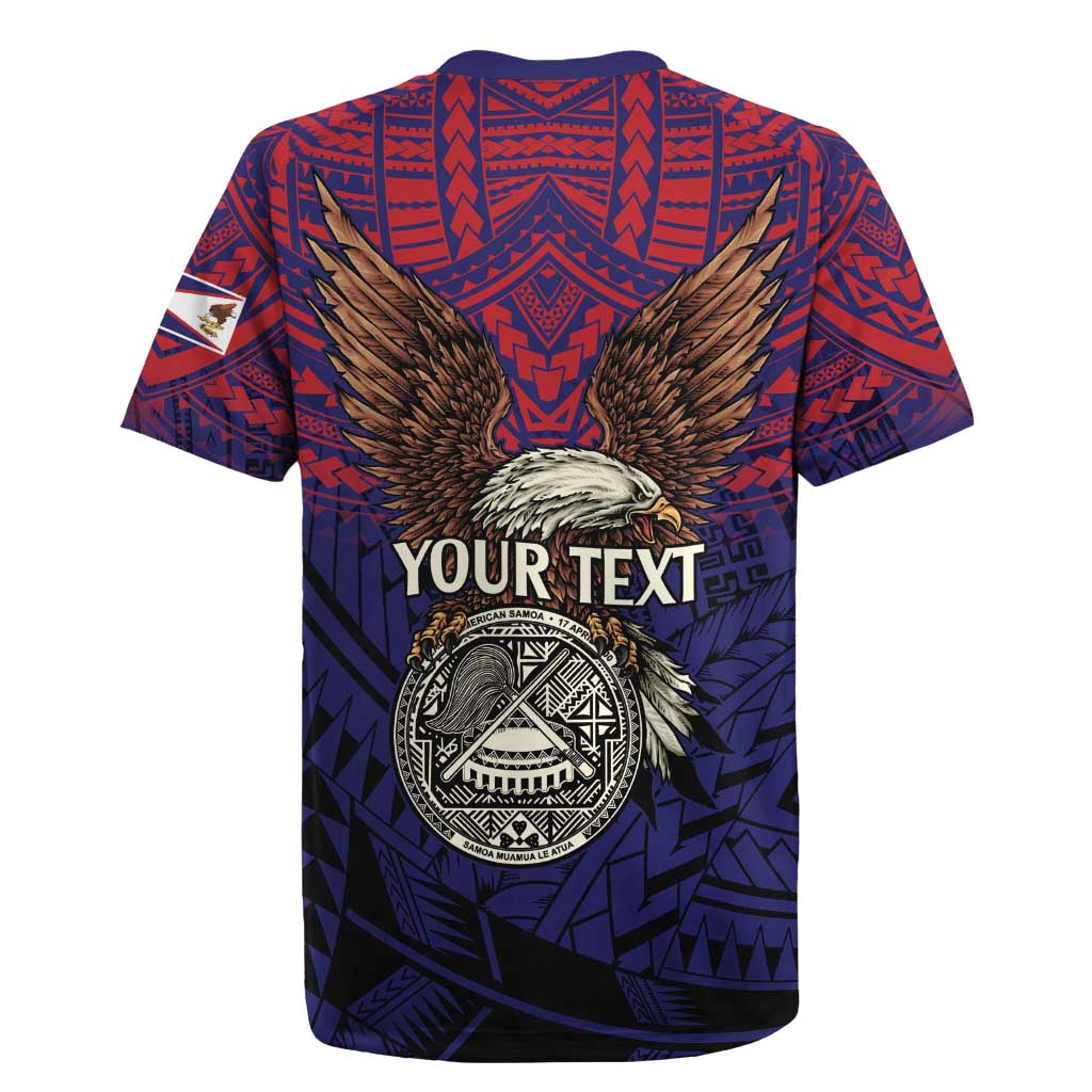 American Samoa Brave Eagle Personalized Rugby Jersey National Flag Color
