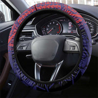 American Samoa Brave Eagle Steering Wheel Cover National Flag Color