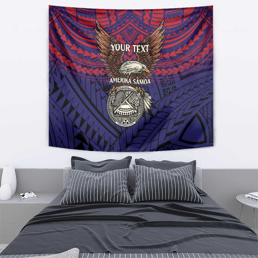 American Samoa Brave Eagle Personalized Tapestry National Flag Color