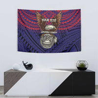 American Samoa Brave Eagle Personalized Tapestry National Flag Color