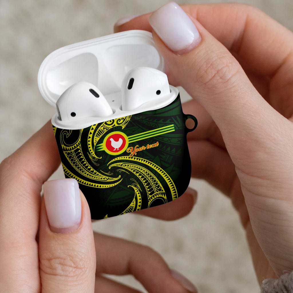 American Samoa Manua Cession Day Personalized AirPods Case Polynesian Wave Style - Polynesian Pride