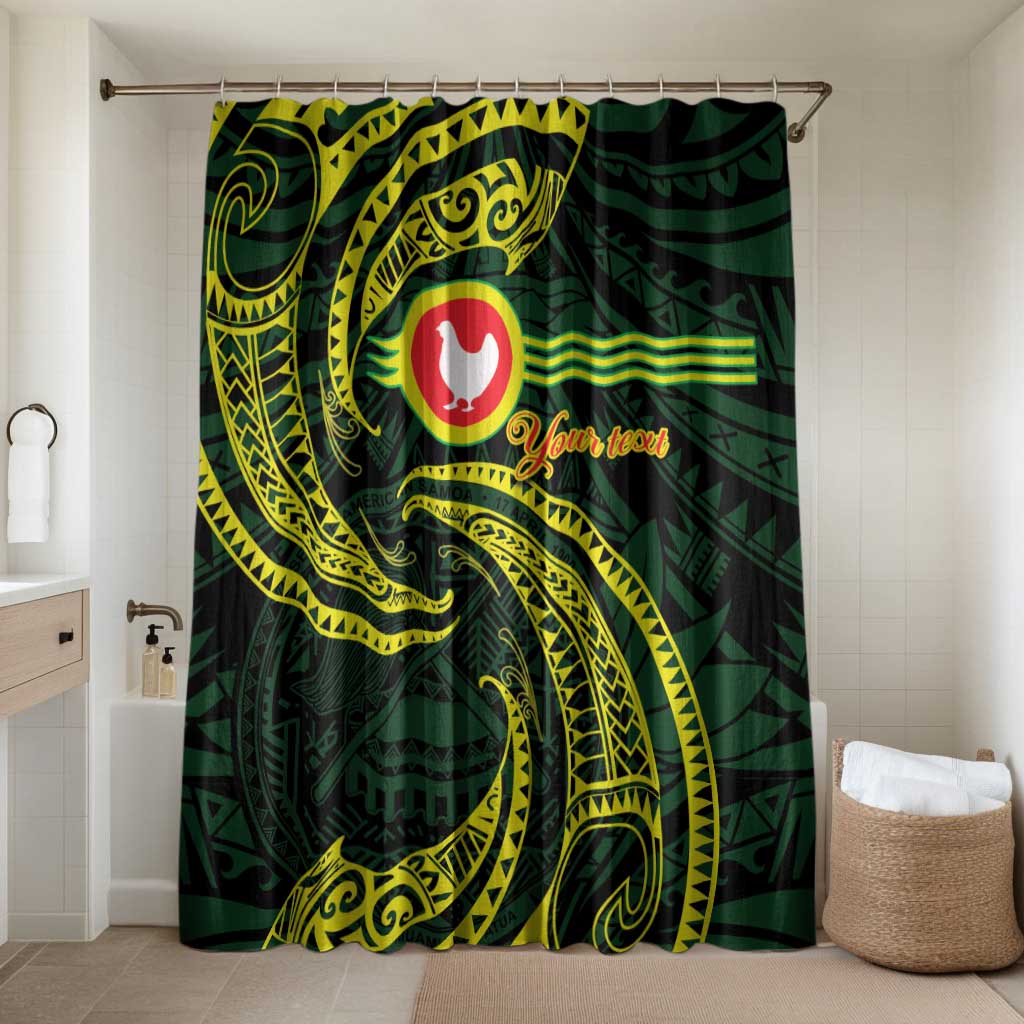 American Samoa Manua Cession Day Personalized Bathroom Set Polynesian Wave Style - Polynesian Pride