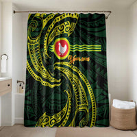 American Samoa Manua Cession Day Personalized Bathroom Set Polynesian Wave Style - Polynesian Pride