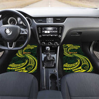 American Samoa Manua Cession Day Personalized Car Mats Polynesian Wave Style LT9 Set 2pcs - Front Green - Polynesian Pride