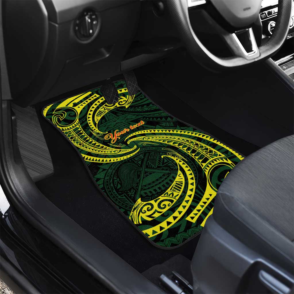 American Samoa Manua Cession Day Personalized Car Mats Polynesian Wave Style LT9 - Polynesian Pride
