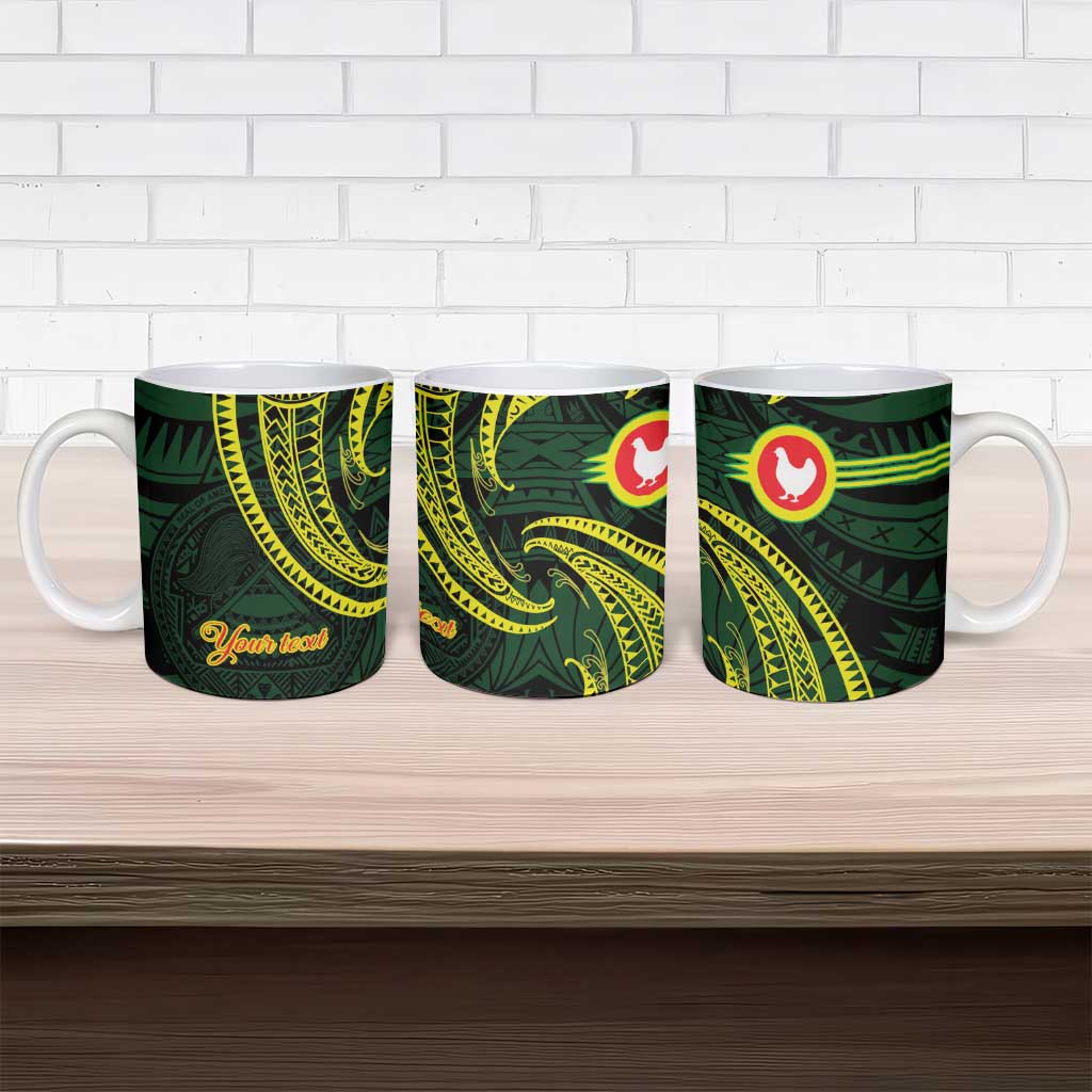 American Samoa Manua Cession Day Personalized Ceramic Mug Polynesian Wave Style - Polynesian Pride