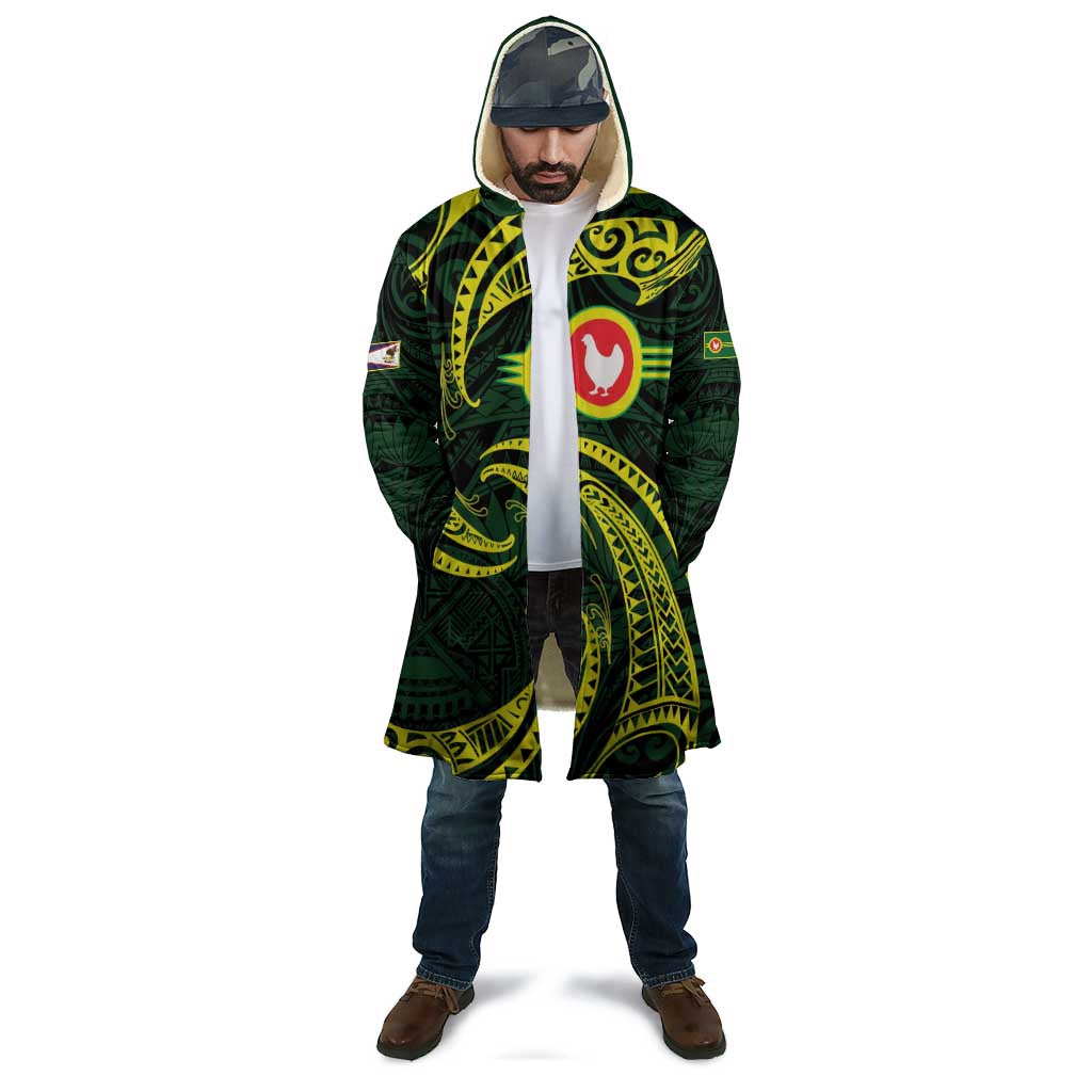 American Samoa Manua Cession Day Personalized Cloak Polynesian Wave Style - Polynesian Pride