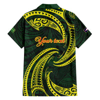 American Samoa Manua Cession Day Personalized Family Matching Summer Maxi Dress and Hawaiian Shirt Polynesian Wave Style