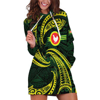 American Samoa Manua Cession Day Personalized Hoodie Dress Polynesian Wave Style