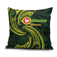 American Samoa Manua Cession Day Personalized Pillow Cover Polynesian Wave Style LT9 Green - Polynesian Pride