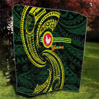 American Samoa Manua Cession Day Personalized Quilt Polynesian Wave Style