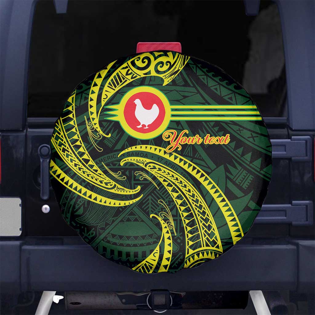 American Samoa Manua Cession Day Personalized Spare Tire Cover Polynesian Wave Style