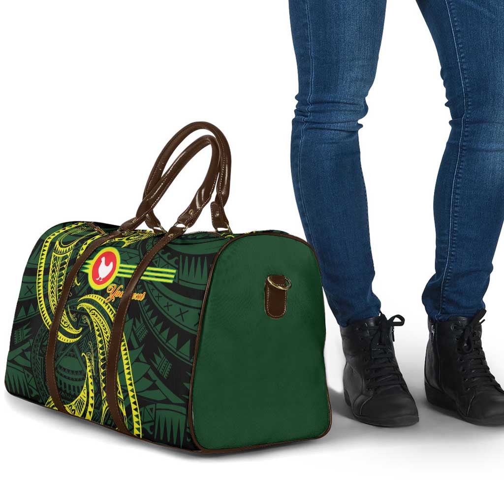 American Samoa Manua Cession Day Personalized Travel Bag Polynesian Wave Style - Polynesian Pride