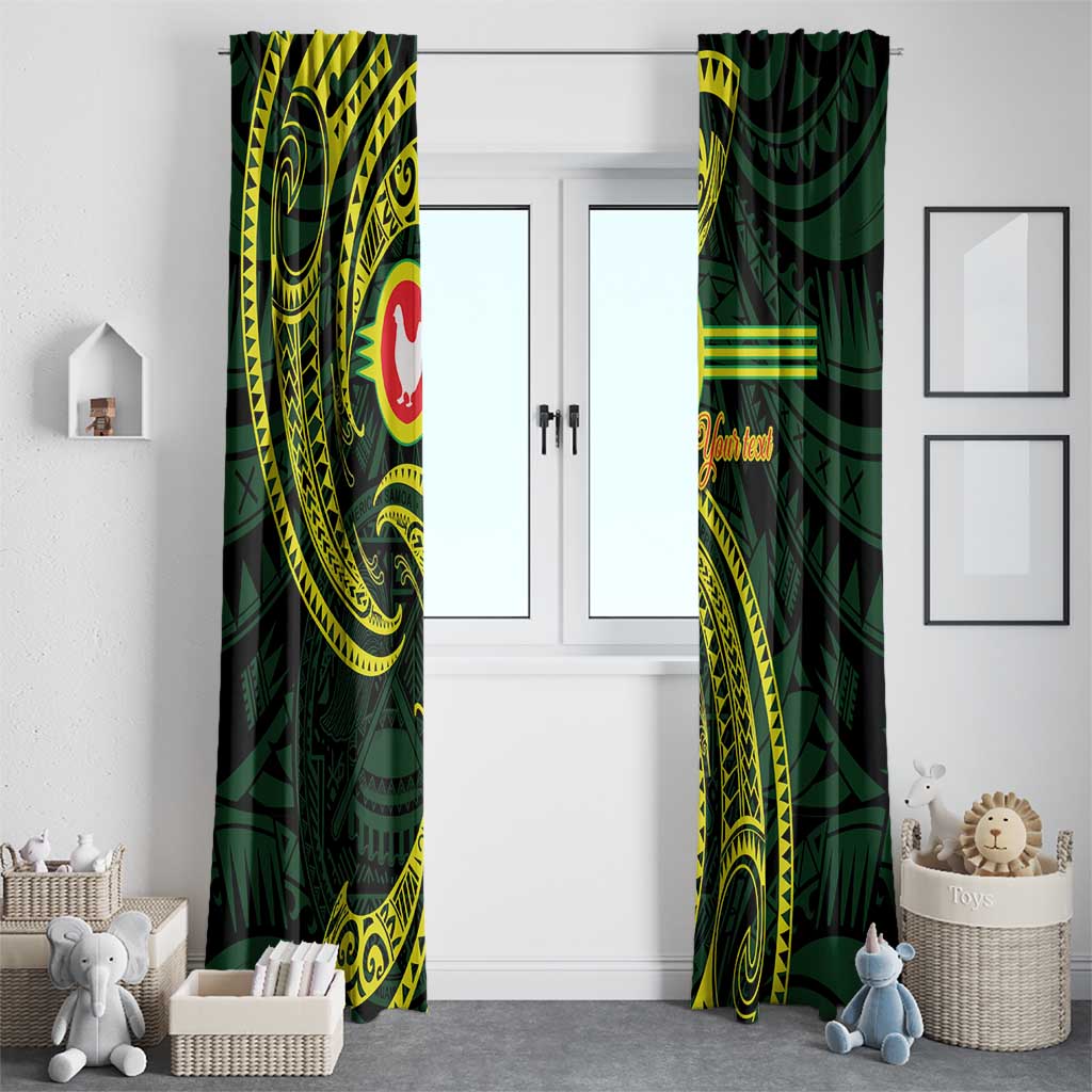 American Samoa Manua Cession Day Personalized Window Curtain Polynesian Wave Style LT9 - Polynesian Pride