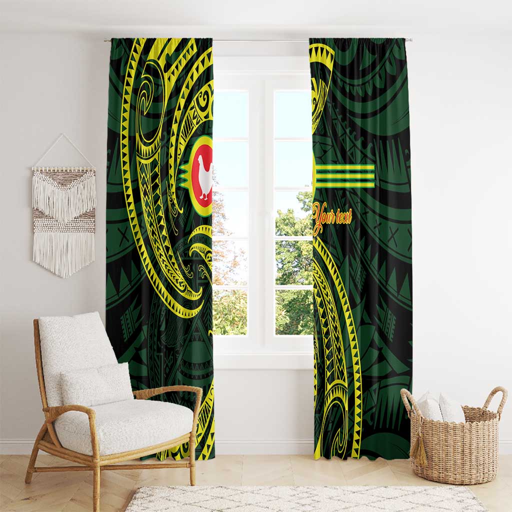 American Samoa Manua Cession Day Personalized Window Curtain Polynesian Wave Style LT9 - Polynesian Pride