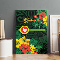 American Samoa Manu'atele Personalized Canvas Wall Art Manua Island Hibiscus Flowers