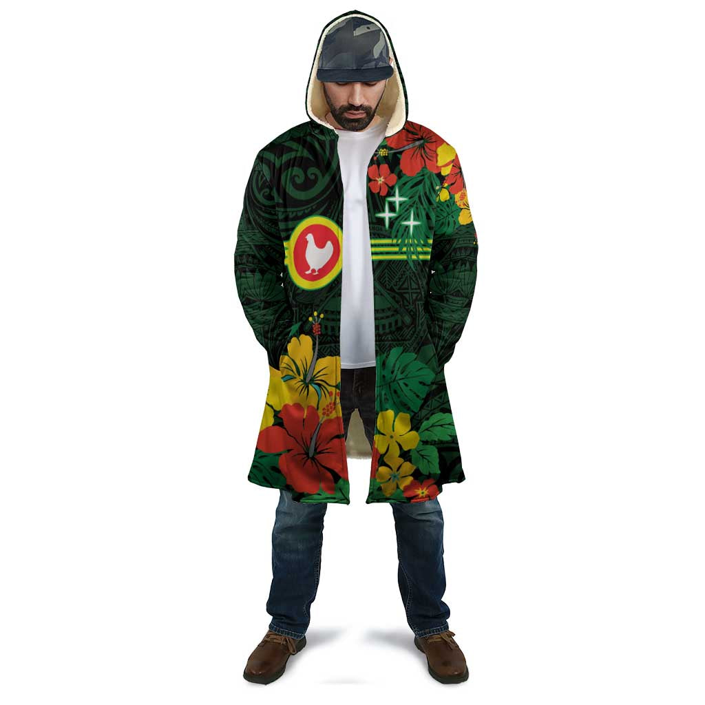 American Samoa Manu'atele Personalized Cloak Manua Island Hibiscus Flowers - Polynesian Pride