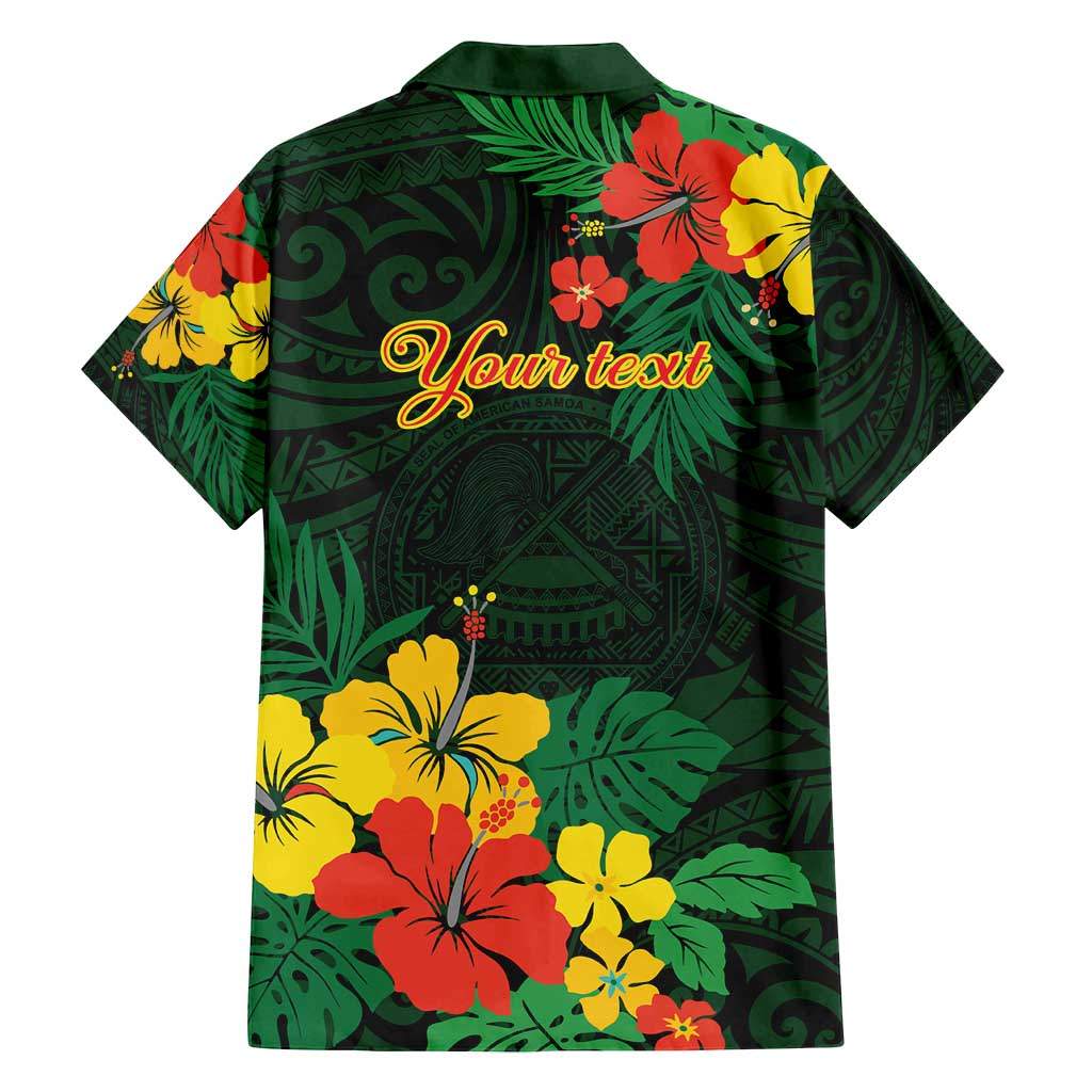 American Samoa Manu'atele Personalized Family Matching Puletasi and Hawaiian Shirt Manua Island Hibiscus Flowers
