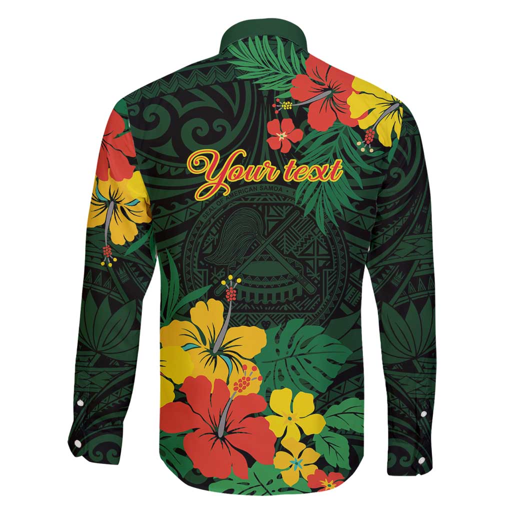 American Samoa Manu'atele Personalized Family Matching Puletasi and Hawaiian Shirt Manua Island Hibiscus Flowers