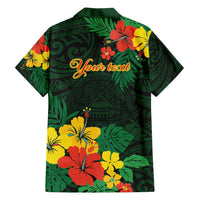 American Samoa Manu'atele Personalized Family Matching Summer Maxi Dress and Hawaiian Shirt Manua Island Hibiscus Flowers