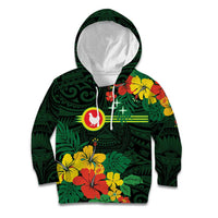 American Samoa Manu'atele Personalized Kid Hoodie Manua Island Hibiscus Flowers