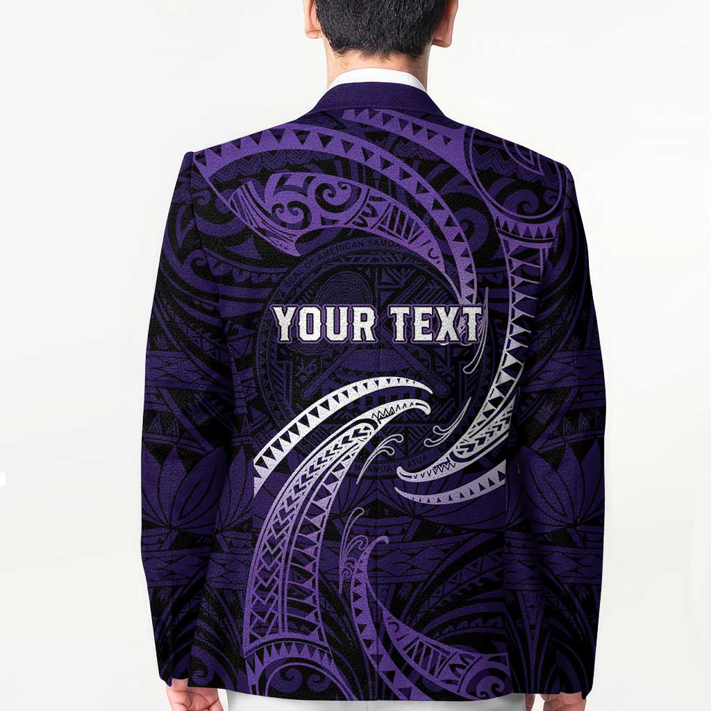Manua Segaula American Samoa High School Personalized Blazer Polynesian Wave Style LT9 - Polynesian Pride