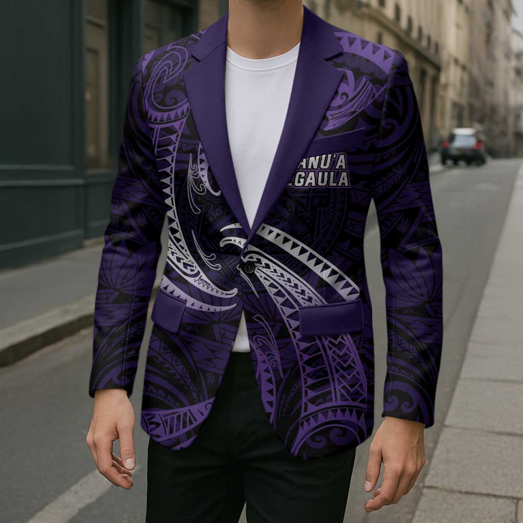 Manua Segaula American Samoa High School Personalized Blazer Polynesian Wave Style LT9 - Polynesian Pride