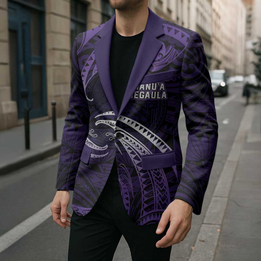 Manua Segaula American Samoa High School Personalized Blazer Polynesian Wave Style LT9 - Polynesian Pride
