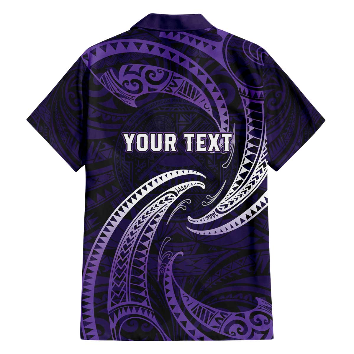 Manua Segaula American Samoa High School Personalized Family Matching Off The Shoulder Long Sleeve Dress and Hawaiian Shirt Polynesian Wave Style