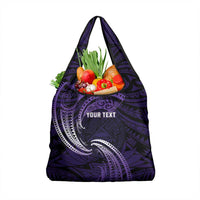 Manua Segaula American Samoa High School Personalized Grocery Bag Polynesian Wave Style LT9 1-pack One Size Purple - Polynesian Pride