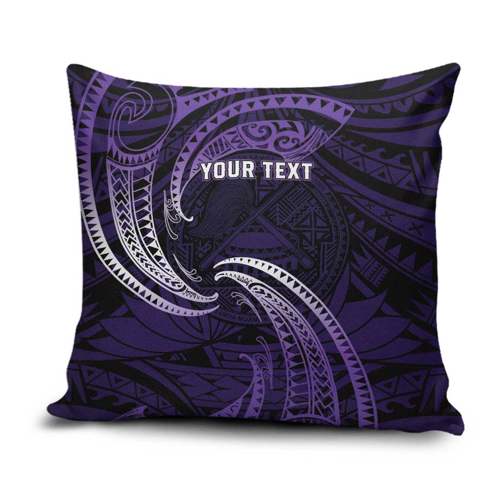 Manua Segaula American Samoa High School Personalized Pillow Cover Polynesian Wave Style - Polynesian Pride