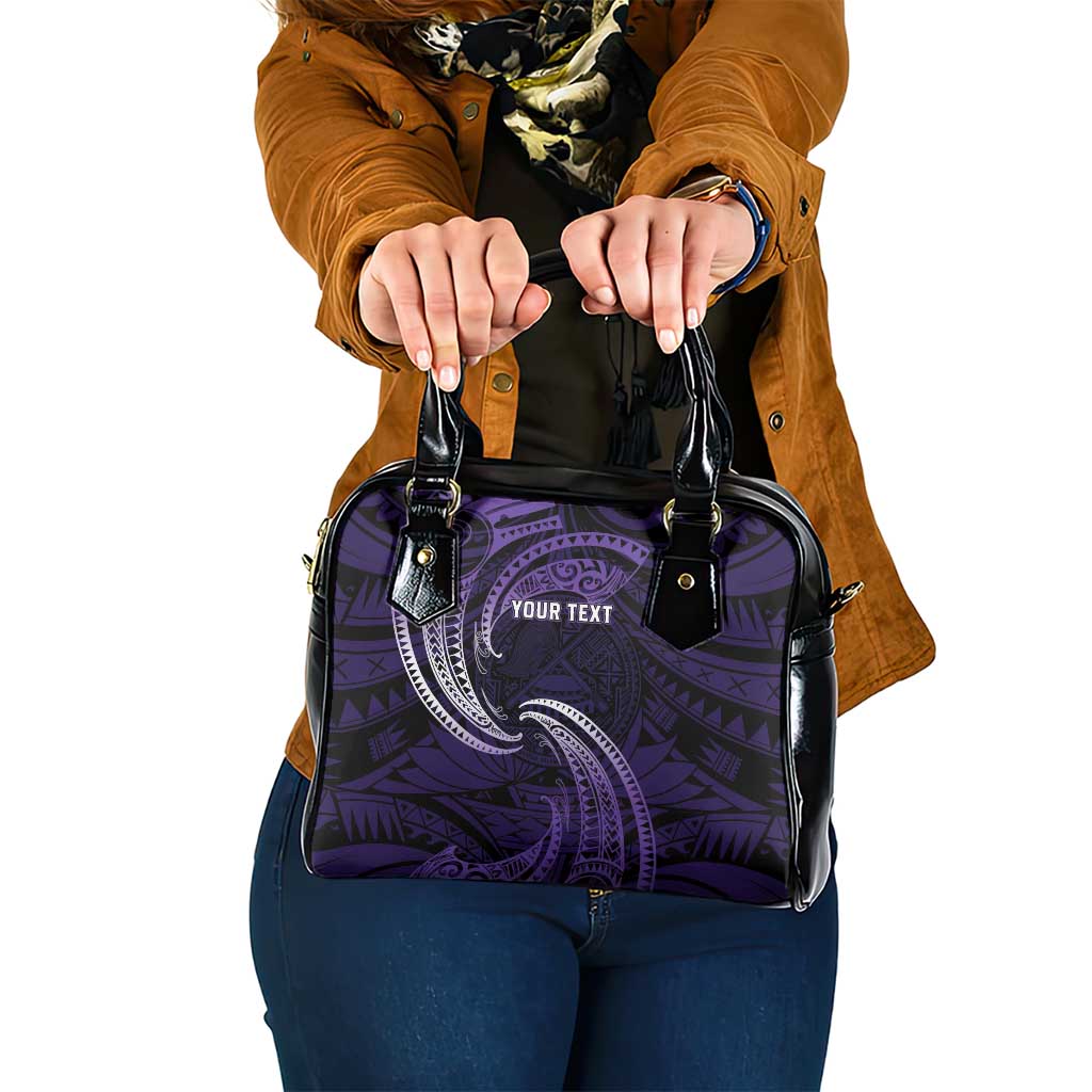 Manua Segaula American Samoa High School Personalized Shoulder Handbag Polynesian Wave Style