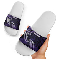 Manua Segaula American Samoa High School Personalized Slide Sandals Polynesian Wave Style LT9 - Polynesian Pride