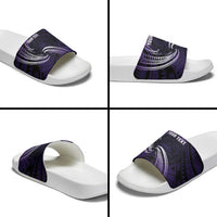 Manua Segaula American Samoa High School Personalized Slide Sandals Polynesian Wave Style LT9 - Polynesian Pride