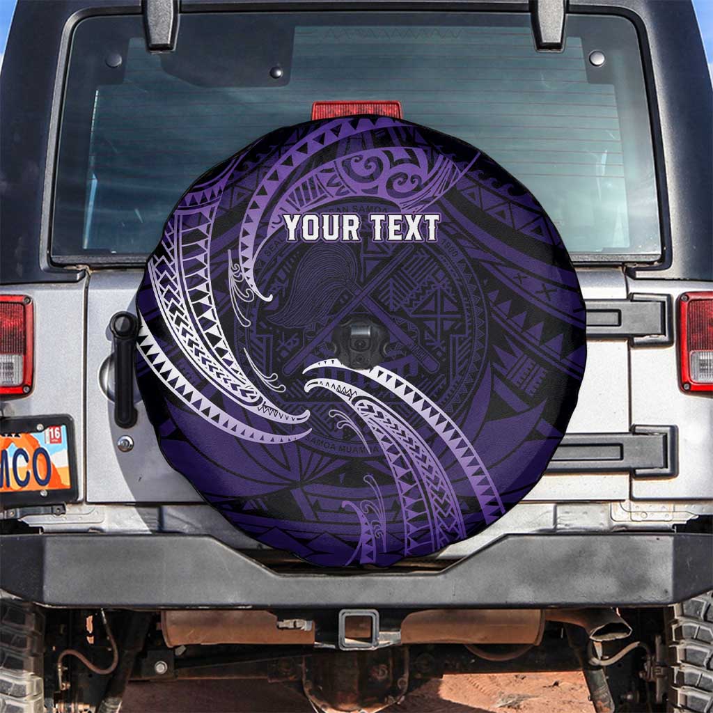 Manua Segaula American Samoa High School Personalized Spare Tire Cover Polynesian Wave Style