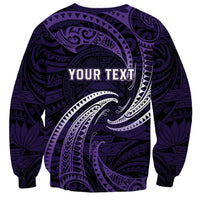 Manua Segaula American Samoa High School Personalized Sweatshirt Polynesian Wave Style