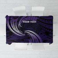 Manua Segaula American Samoa High School Personalized Tablecloth Polynesian Wave Style