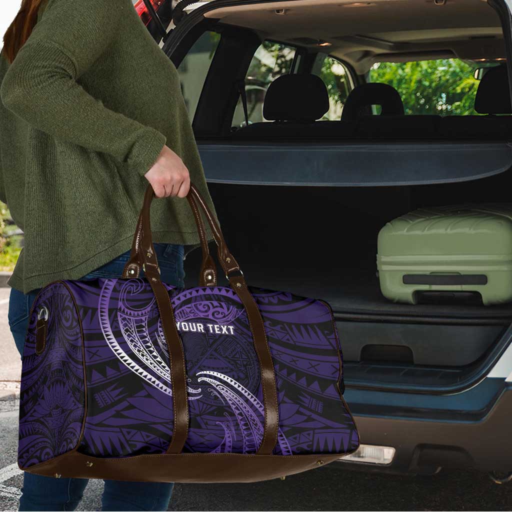 Manua Segaula American Samoa High School Personalized Travel Bag Polynesian Wave Style - Polynesian Pride